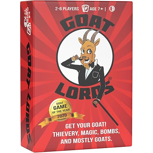 Goat Lords - Most Addicting Card Games for Families, Teens, Kids (Boy and Girl) Ages 7 and Up - Family Board Games, Fun Game, Card Game for Adults or Family Game Night! A Great Gift Idea!