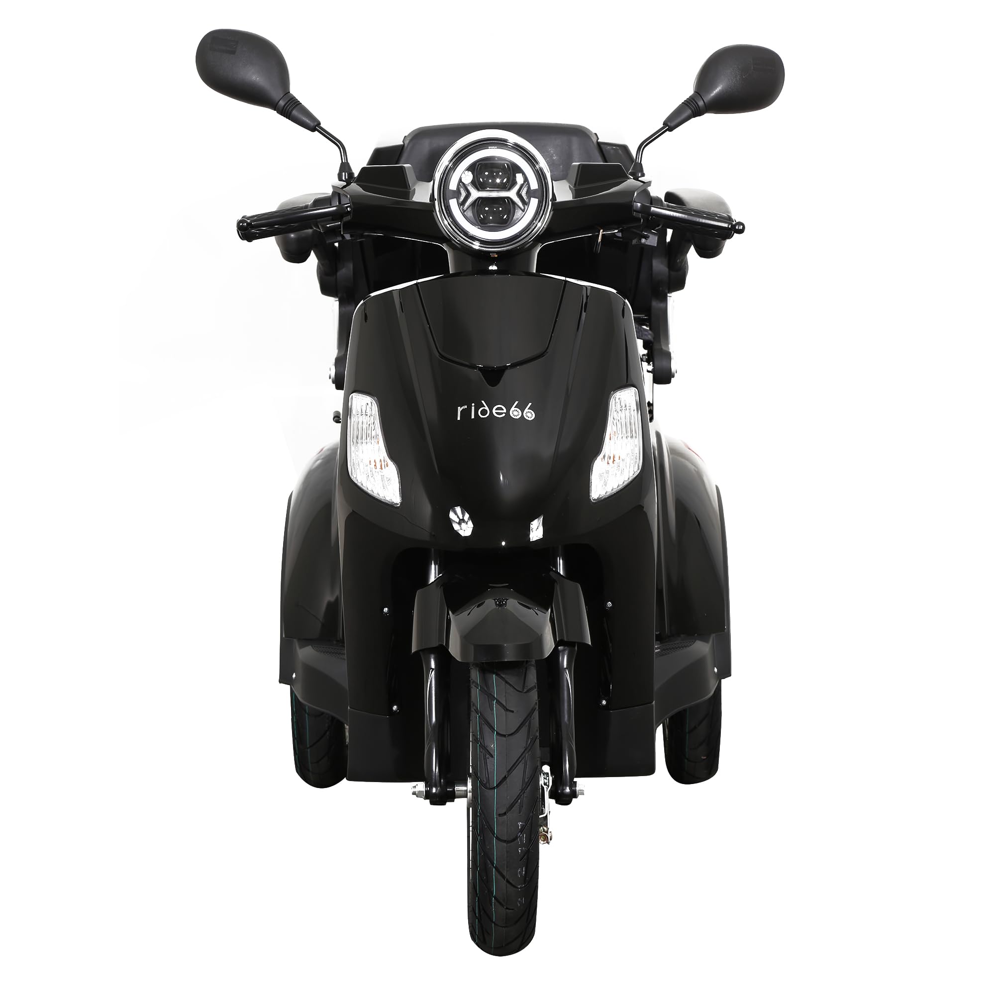 RC50 Scooter électrique 3 roues de mobilité pour senior et PMR, Tricycle Électrique, Autonomie 50 km (Noir)
