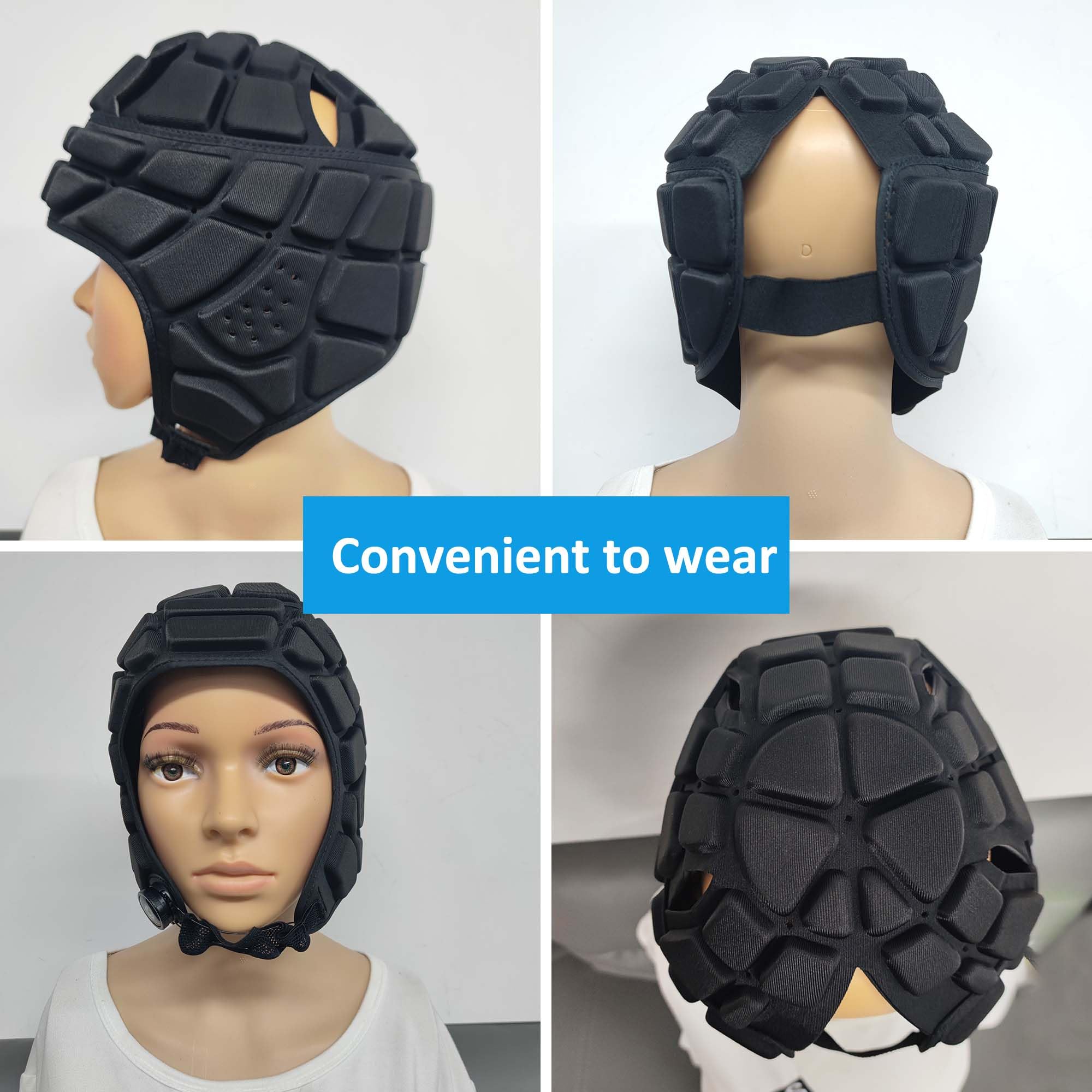 caschetto da calcio Casco Da Portiere Equipaggiamento Protettivo Caschetto Da Calcio Regolabile Anticollisione Spugna Eva Fori progettati per calcio, sport, copricapo, hockey, skateboard