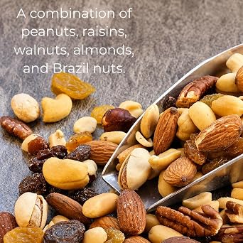 Hides Fine Foods - Mixed Nuts & Raisins 500g - GMO Free - Suitable for Vegetarians - Great for Baking, Flapjacks, Granola, Trail Mix, Christmas Snacks