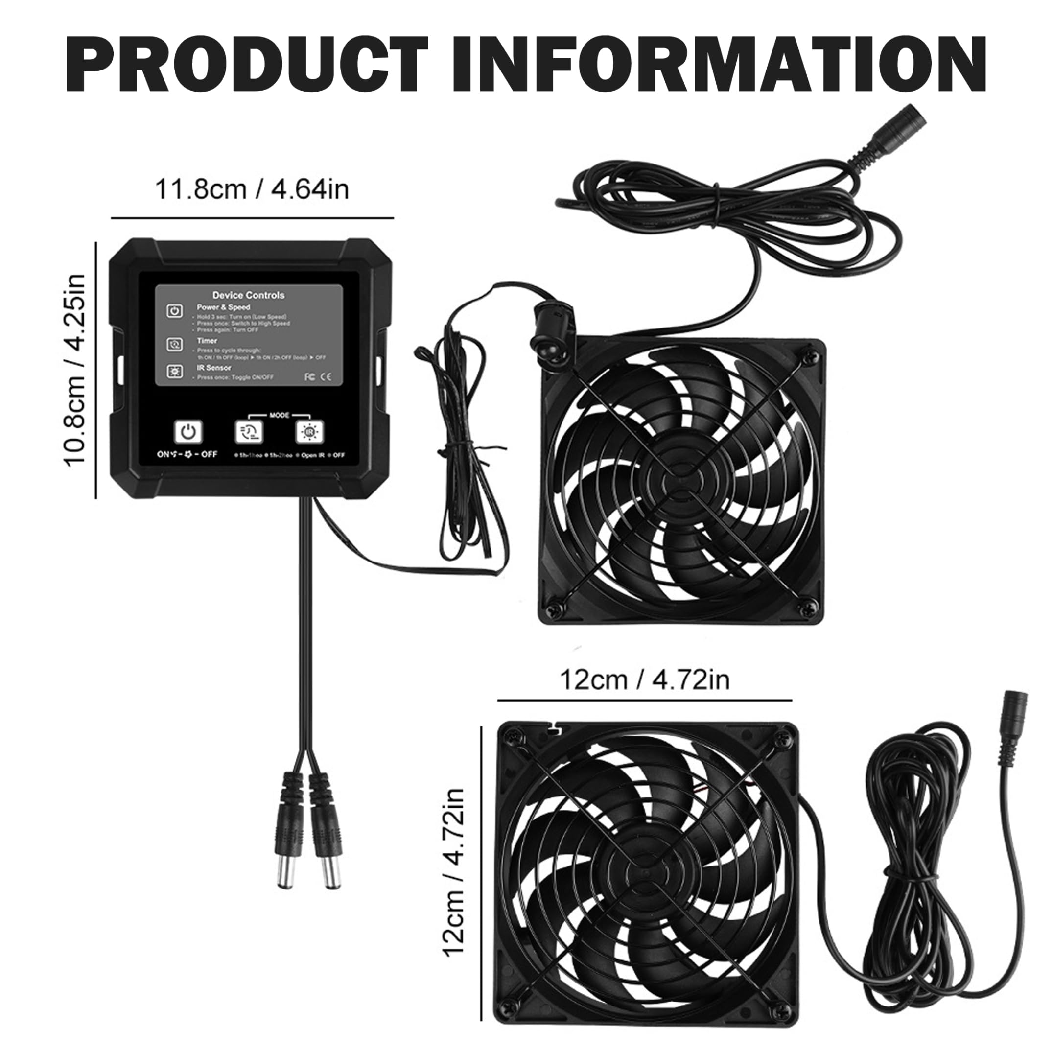 Ventilatore solare per pollaio, doppio ventilatore per pollaio con sensore di luce Avvio/arresto automatico e timer Ventilatori solari per serre, alimentati