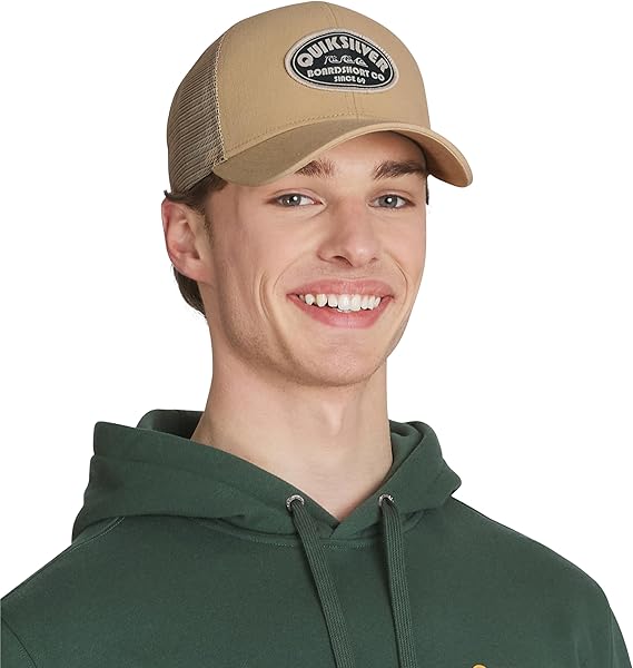 Quiksilver Men's Premium Cotton Adjustable Snap Back Logo Baseball Cap