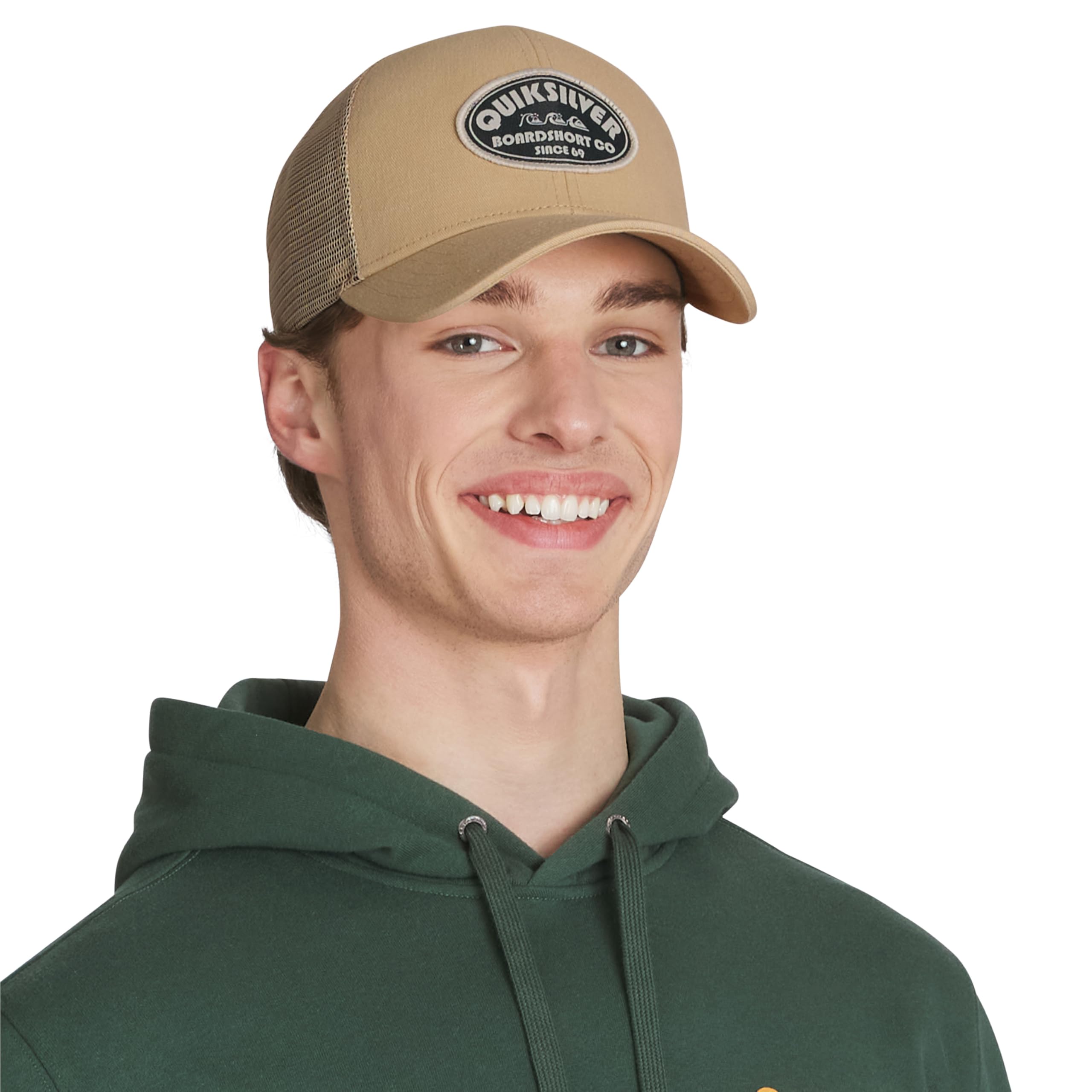 Quiksilver Men's Premium Cotton Adjustable Snap Back Logo Baseball Cap One Size Twill