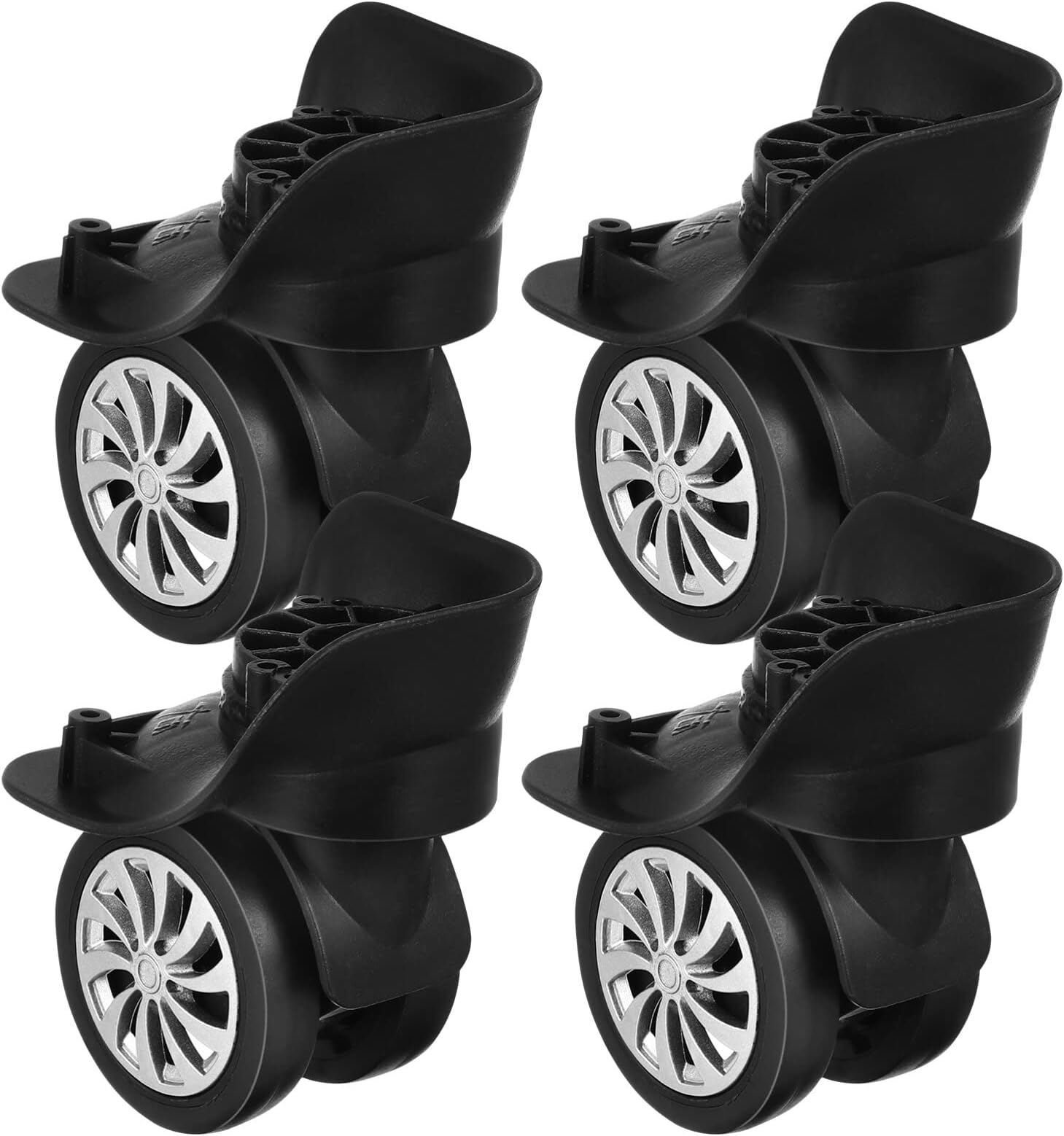 DidiseaonDidiseaon Side Mount Casters 2 Inch Swivel Caster Wheels, 360 Degree Swivel Wheels Replacement Universal for Luggage Suitcase Repair Accessory, 4Pcs