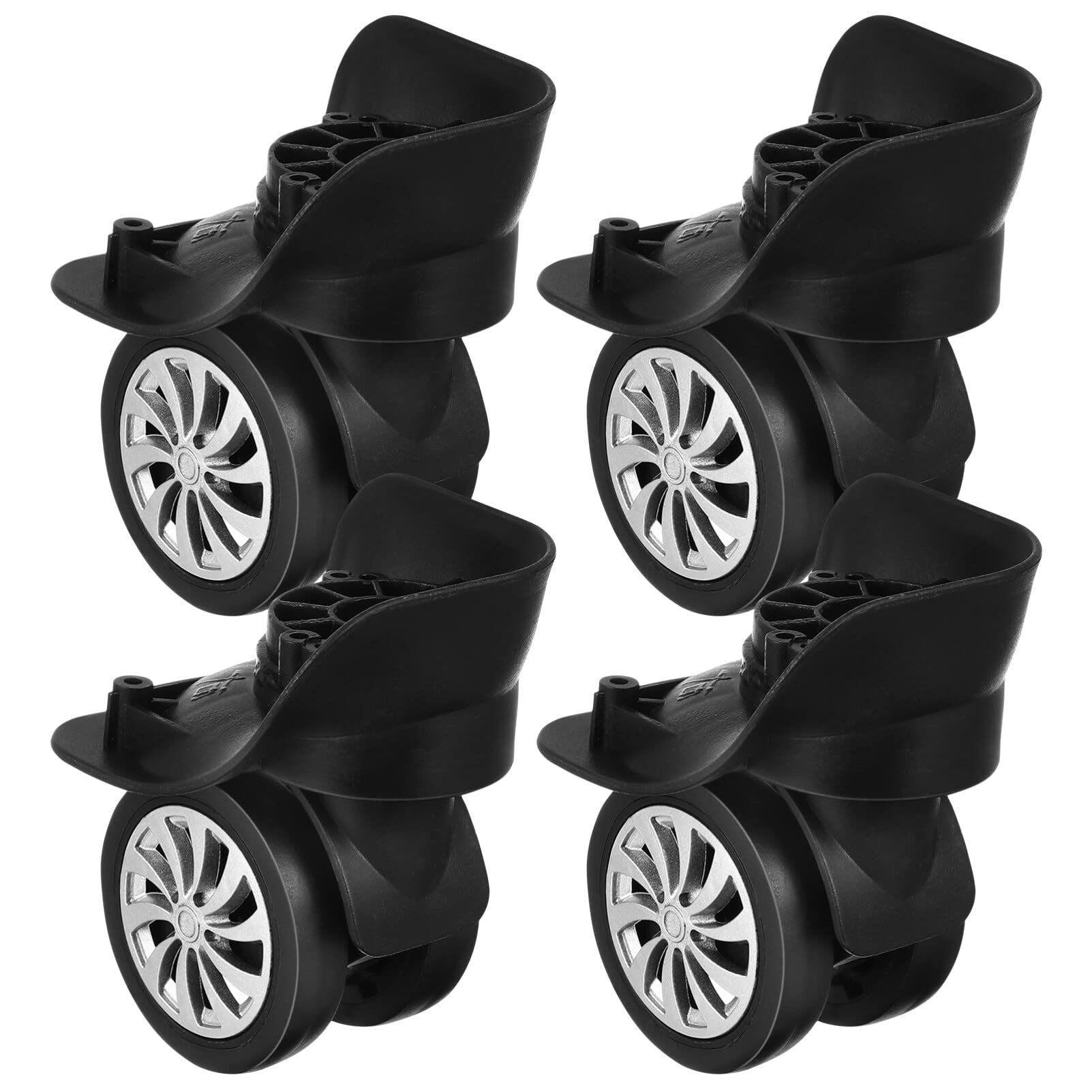 DidiseaonDidiseaon Side Mount Casters 2 Inch Swivel Caster Wheels, 360 Degree Swivel Wheels Replacement Universal for Luggage Suitcase Repair Accessory, 4Pcs