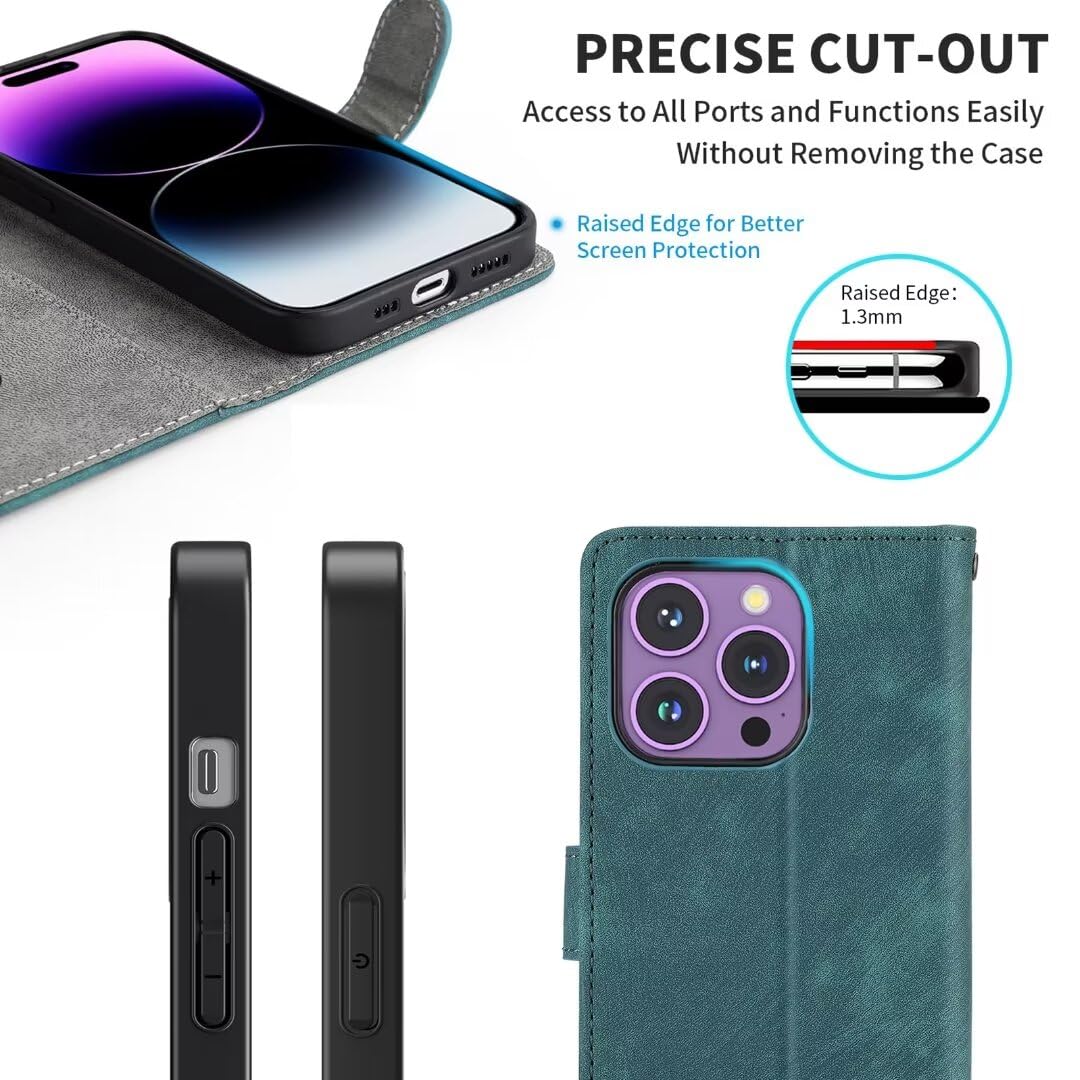 YBROY Cover per Nokia XR21, Custodia in PU Pelle Premium Flip Wallet Case con Slot per Schede, Funzione Stand, Caso Case per Nokia XR21.(Blu