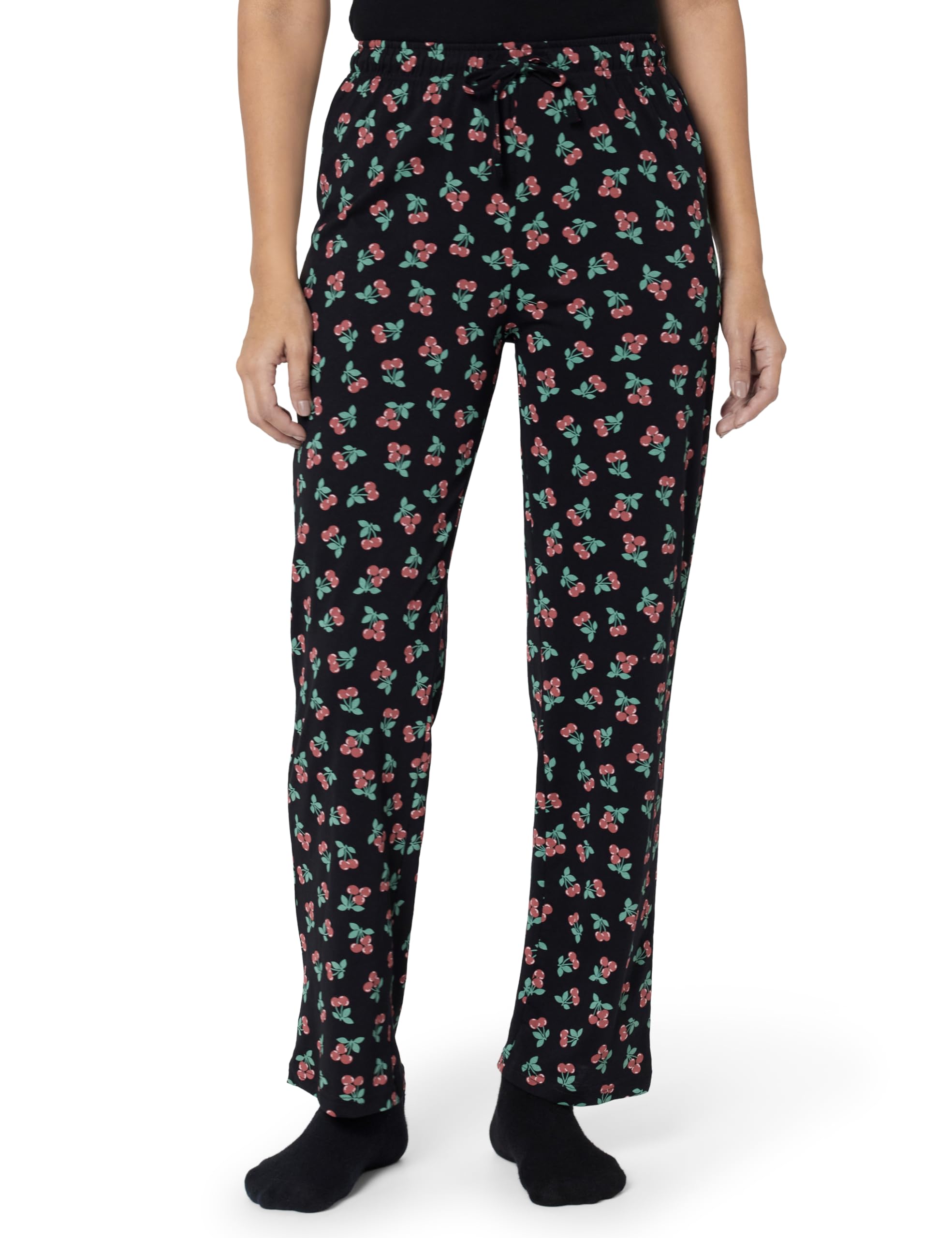 Women Cotton Ditsy Floral Printed Drawstring Casual Style Pyjamas