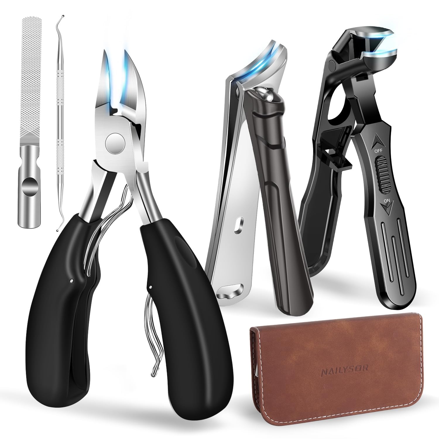 2026 Toenail Clippers for Thick Nails for Seniors Nail Clippers for Men Angled Head Toe Nail Clippers Slanted