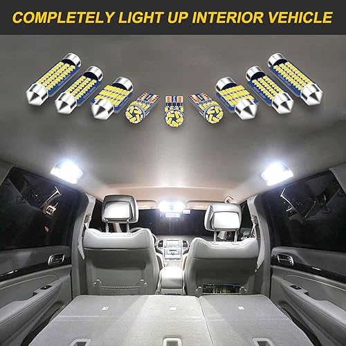Miniatura 2 de Kit de luz interior LED de repuesto para Chevrolet Chevy Avalanche 2002 2003 2004 2005 2006, bombillas de matrícula + herramienta de instalación,