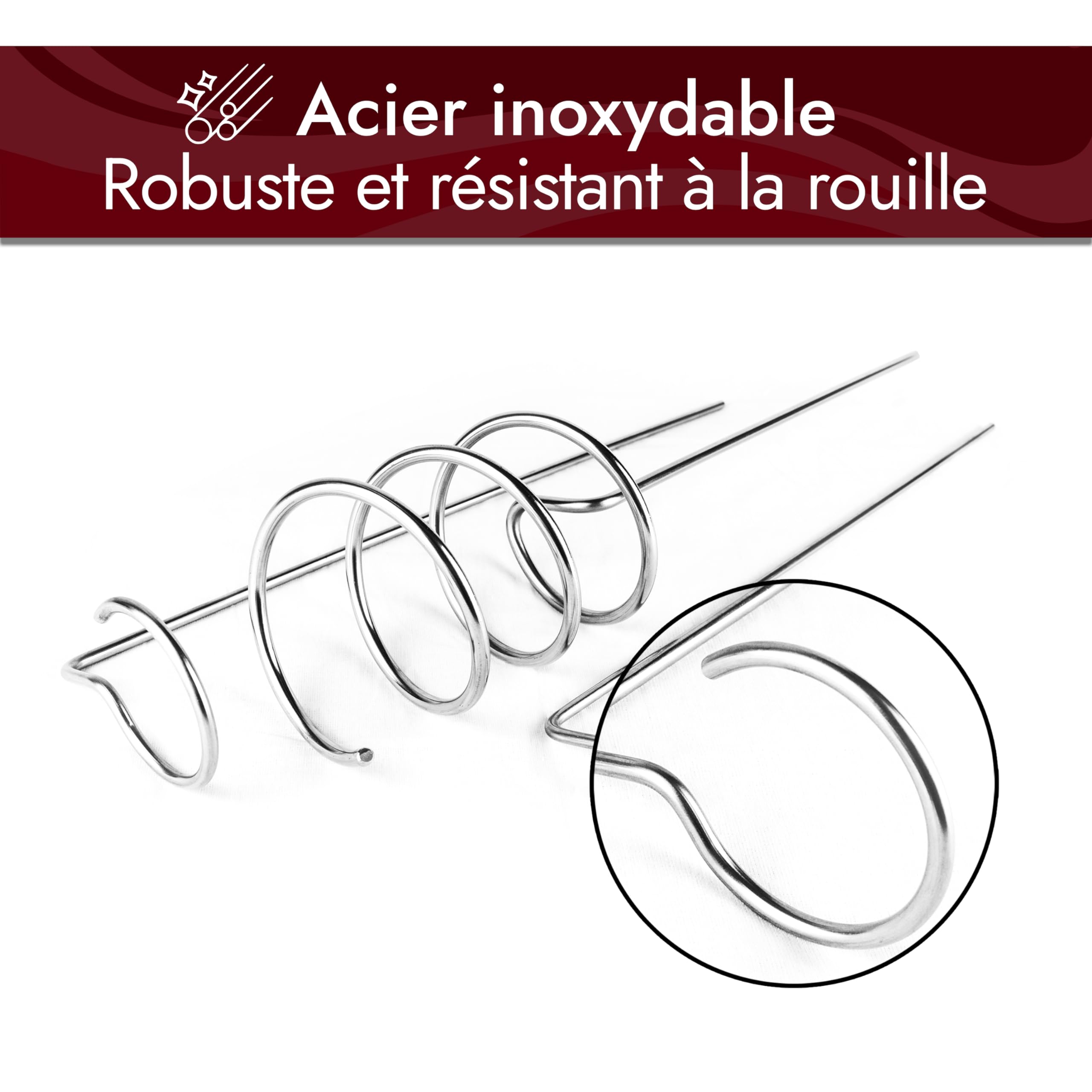 Support à vin original [Kit de démarrage] Support pour bouteilles et verre en acier inoxydable | Dégustation du vin pour partout | Le gadget pour pique-nique sur la plage dans le jardin