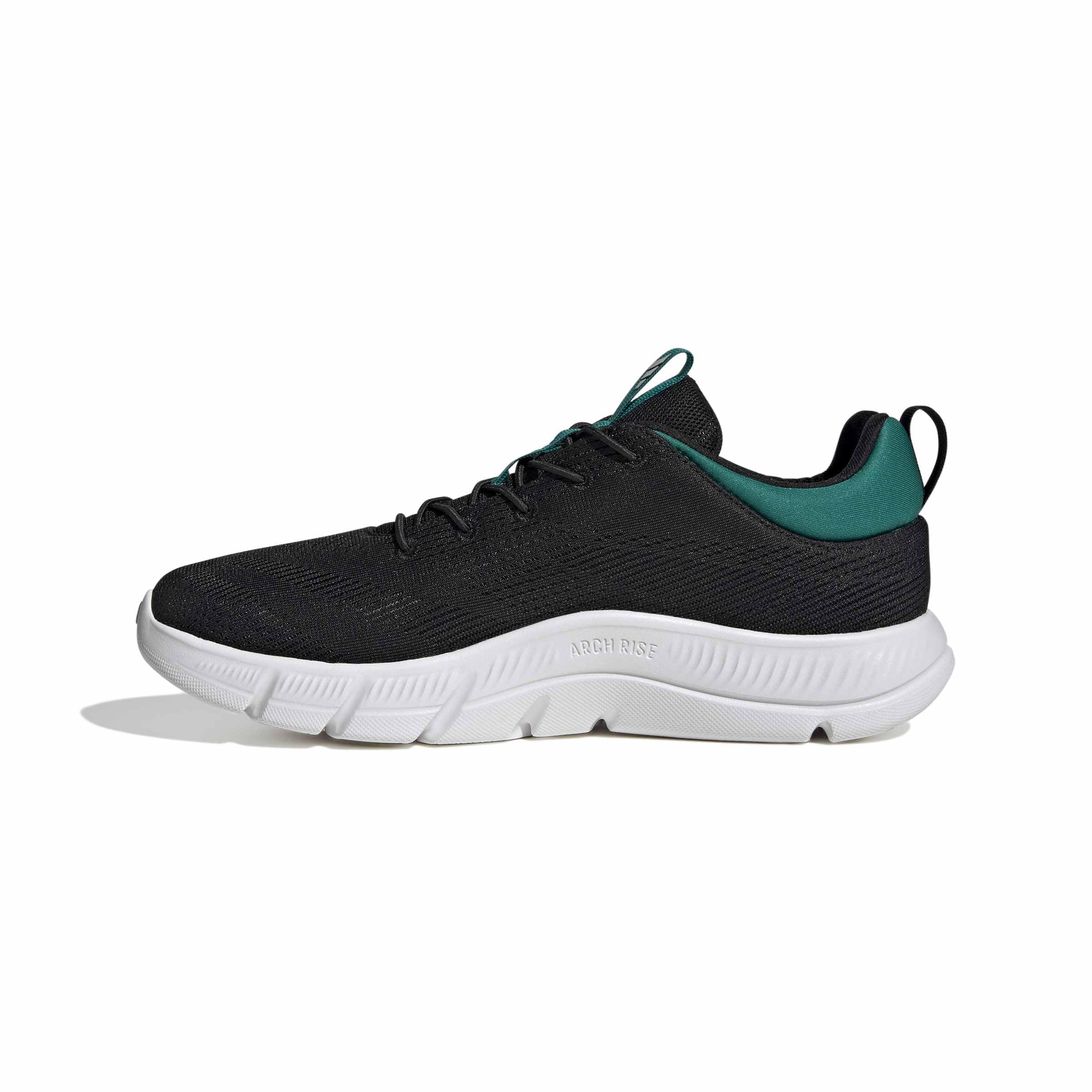 adidas Herren Cloudfoam Flex Elastic Laces Shoes, core Black/core Black/Equipment Green, 46 EU