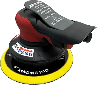 AIRCAT Pneumatic Tools 6700-6-338 6" Palm Sander 3/8" Orbit 11,000 RPM
