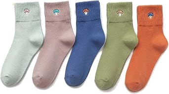 Mushrooms Socks Cute and Fun Socks Fashion Socks Aesthetic Mushroom Accessories for Women