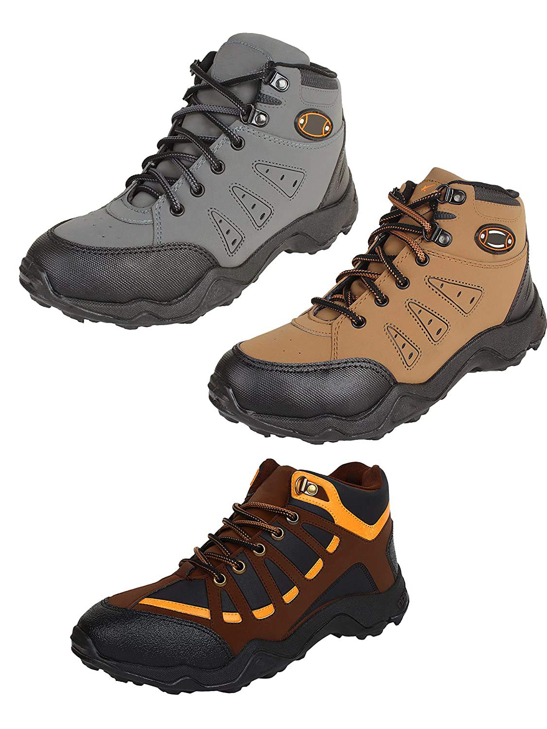 WORLD WEAR FOOTWEAR Men's (Combo-(3)-400-397-604) Multicolor Sport Sneakers Shoes