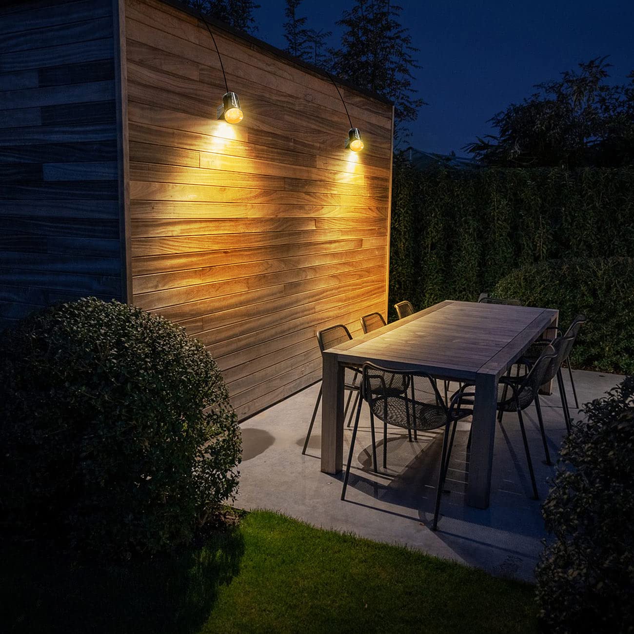 Luminea Spot: 6er-Set Aluminium-Gartenspots mit COB-LEDs und Erdspieß, 850 lm, 12 W (LED Garten, Außenstrahler Erdspieß, Gartenleuchte Standleuchte)