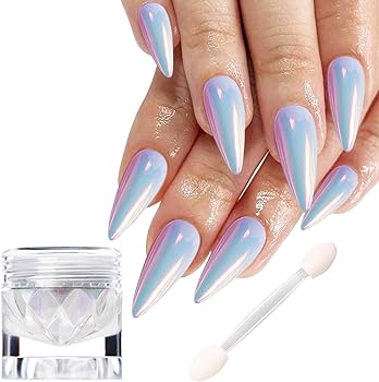 Amazon | Fokostar オーロラパウダー ネイル ミラーパウダー ジェル