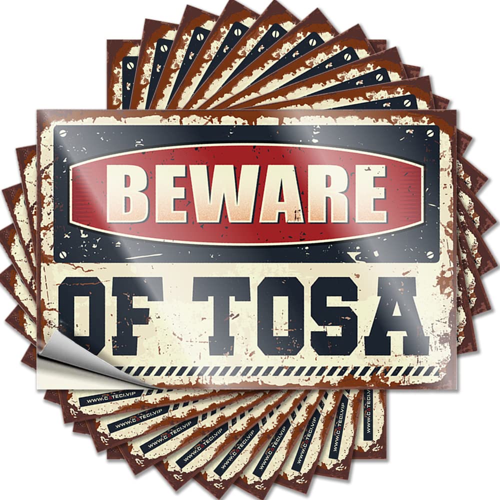Decal Home Bar Accessories Vinyl Sticker | Beware of TOSA Encouraging for Diatomaceous Use(12X18CM)