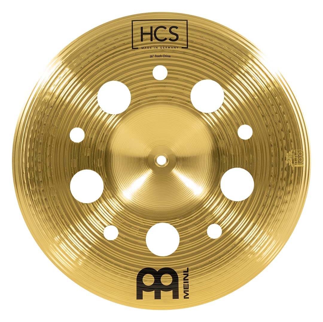 Meinl HCS Trash China - Set da 16", modello: HCS16TRCH - lega MS63 - Finitura: tradizionale - Caratteristica: Calda/Armonica - Incl. supporto per vasca