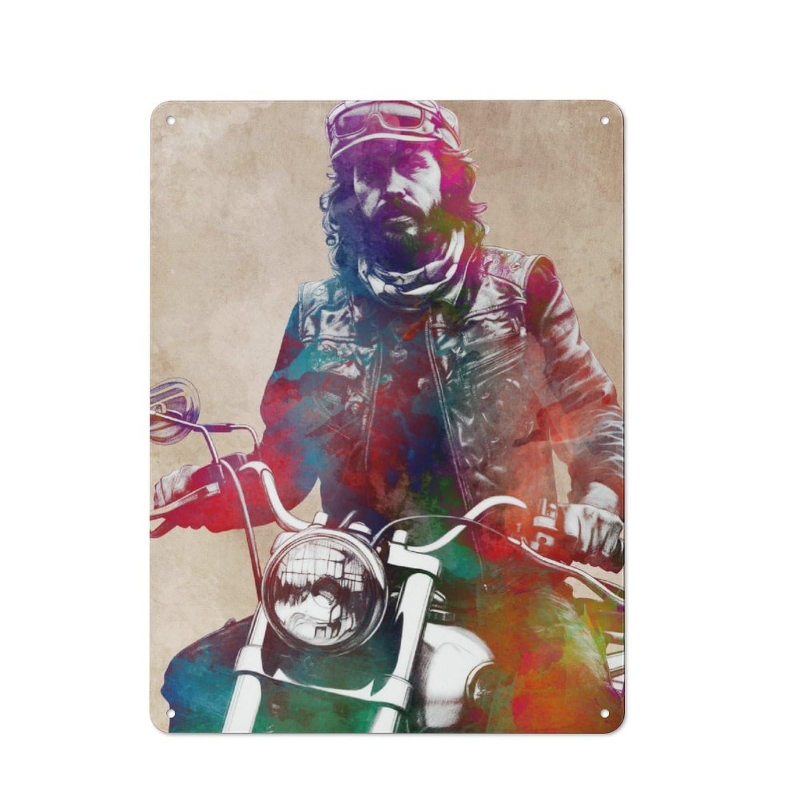 Junmoney Motor Rider Sport Industrial-Style Tin Sign 40X30cm For Pub Or Café, Suited To Pub Decor Enthusiasts