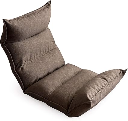 Amazon Co Jp タンスのゲン 座椅子 低反発 14段階 リクライニング 肉厚クッション ファブリック ダリアン生地 Iso9001認定 チェア コンパクト ブラウン 65170001 91 63242 ホーム キッチン