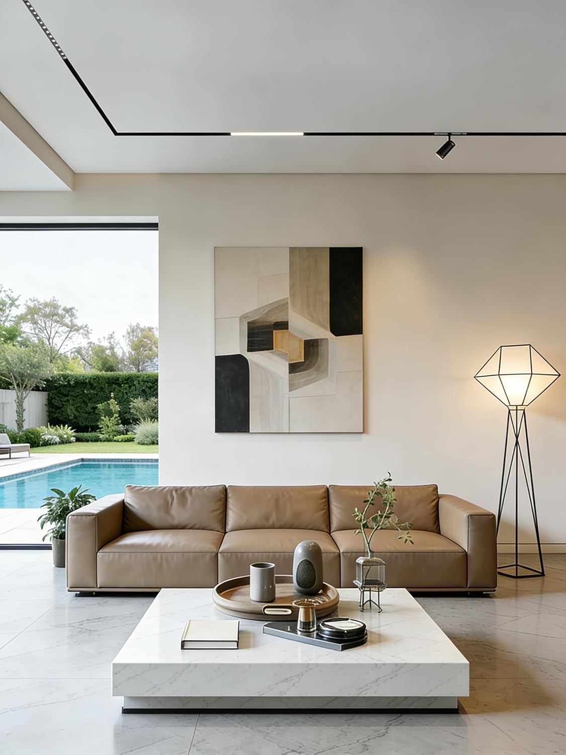 Recessed Magnetic Track Lighting Kit, 3.3ft Aluminum Rail with Adjustable Aircraft Wings, Gold-Plated Wires, Pre-Ceiling Easy Install, Modern Sleek Design for LED, for Home Office Store Gallery