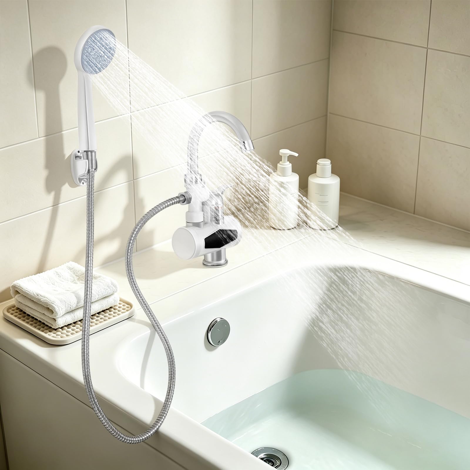 Robinet avec douche 360° pour cuisine, salle de bain et cuisine