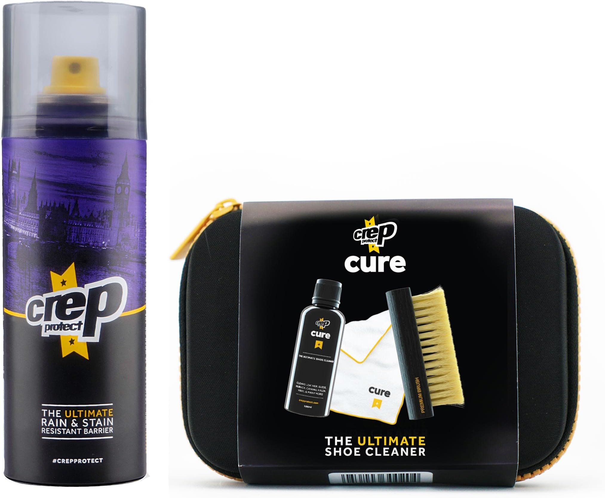 Crep Protect Cure Kit, Ultimate Rain & Stain Shoe Spray (Bundle Gift Packs) (One Size, Spray+Cure Kit)