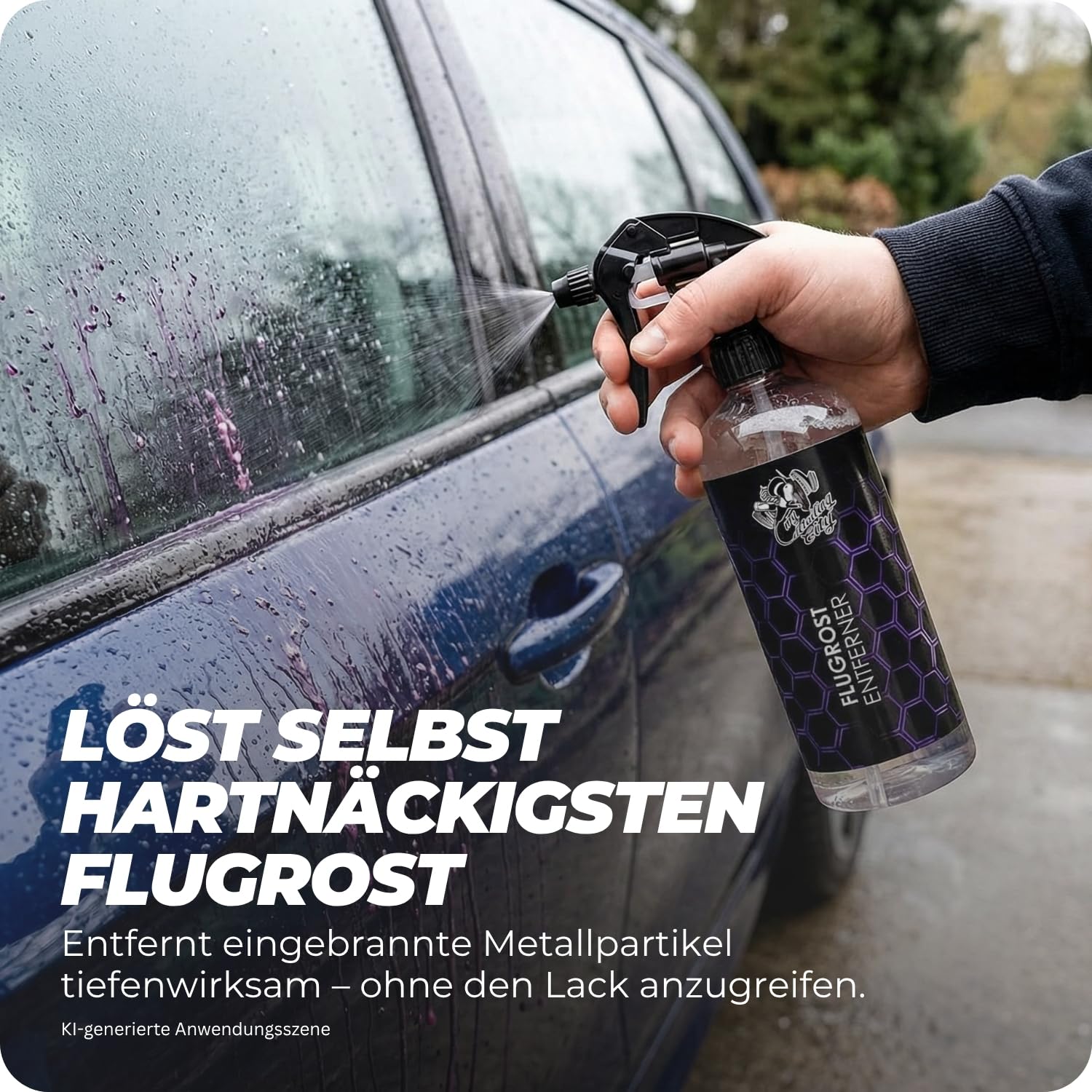 Flugrostentferner 22KG - Entfernung von Flugrost & Metallpartikeln - pH-neutral & materialschonend - Für Lack, Glas & Felgen