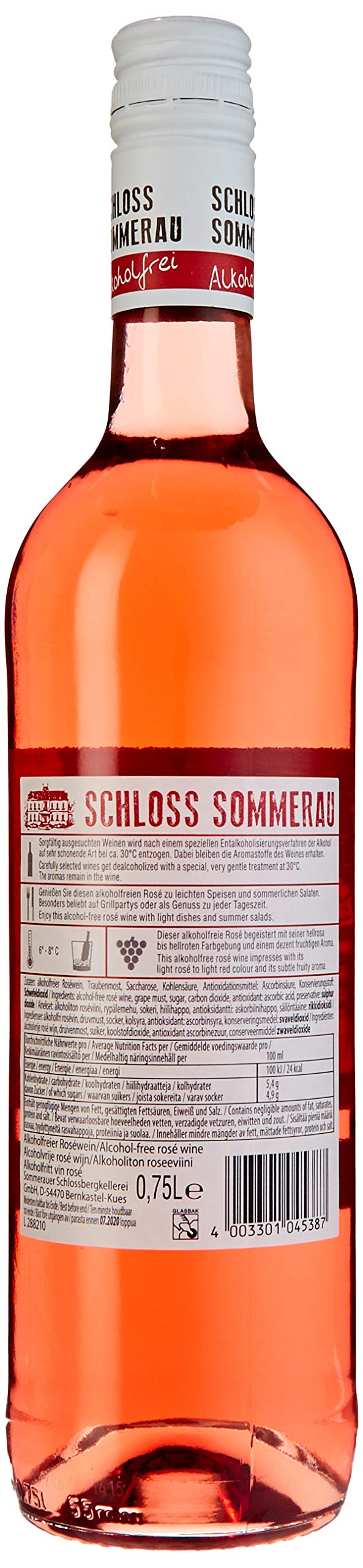 Schloss Sommerau Alkohofreier Roséwein (6 x 0.75 l)