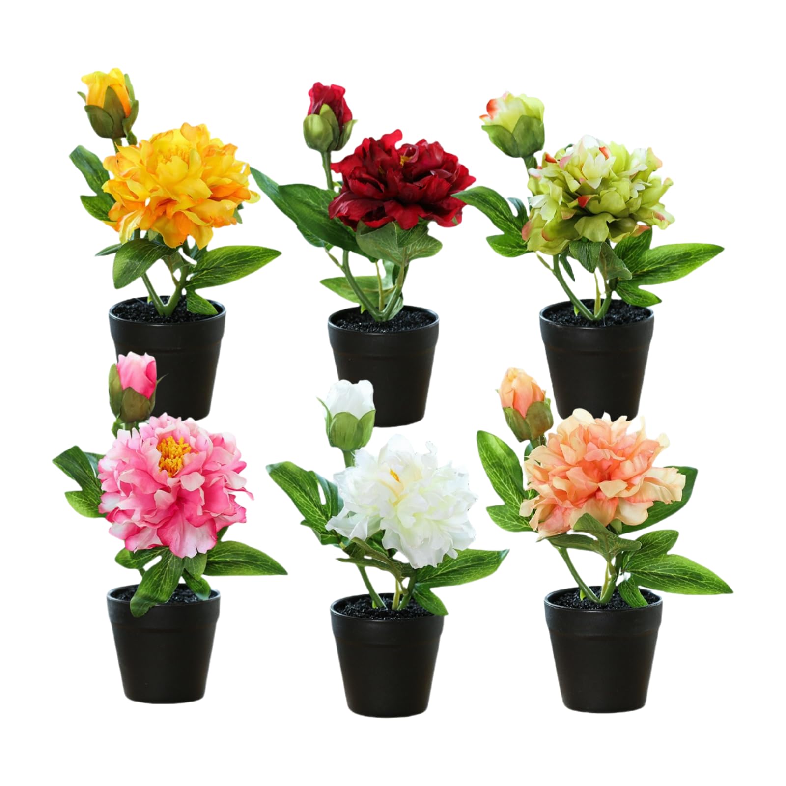 Fleurs artificielles en pot pour illuminer les pièces sombres