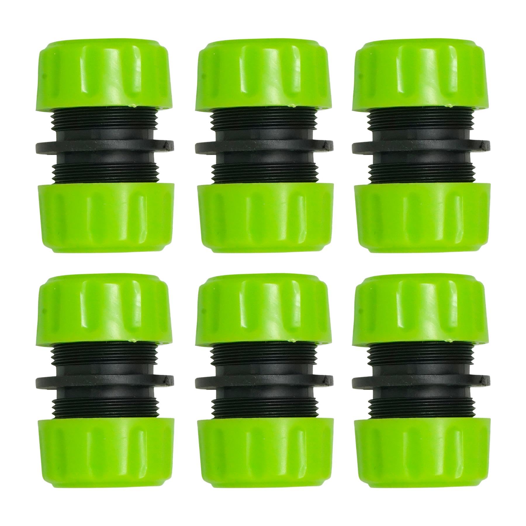 Dapetz Blue ® Hose Joiner 1/2 Inch, Hose Repair Connector, Quick And Easy, Uv-Resistant Abs Plastic, Hose Repair Connector Extender For Join 1/2 Inch Garden 6Pcs