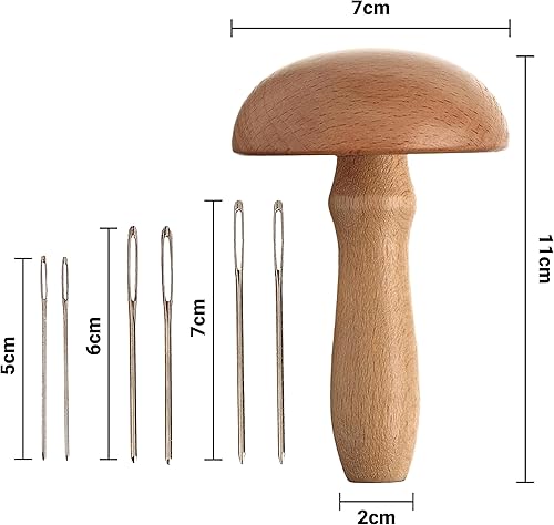 Miniatura 2 de The Quilted Bear - Seta magnética Darner y agujas para una reparación rápida y fácil - Herramientas duraderas, eficientes y versátiles para