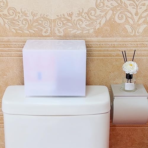 Miniatura 4 de Soporte de tampón para baño, caja de contenedor de tampones y almohadillas, soporte de almacenamiento de período para mujer, color blanco