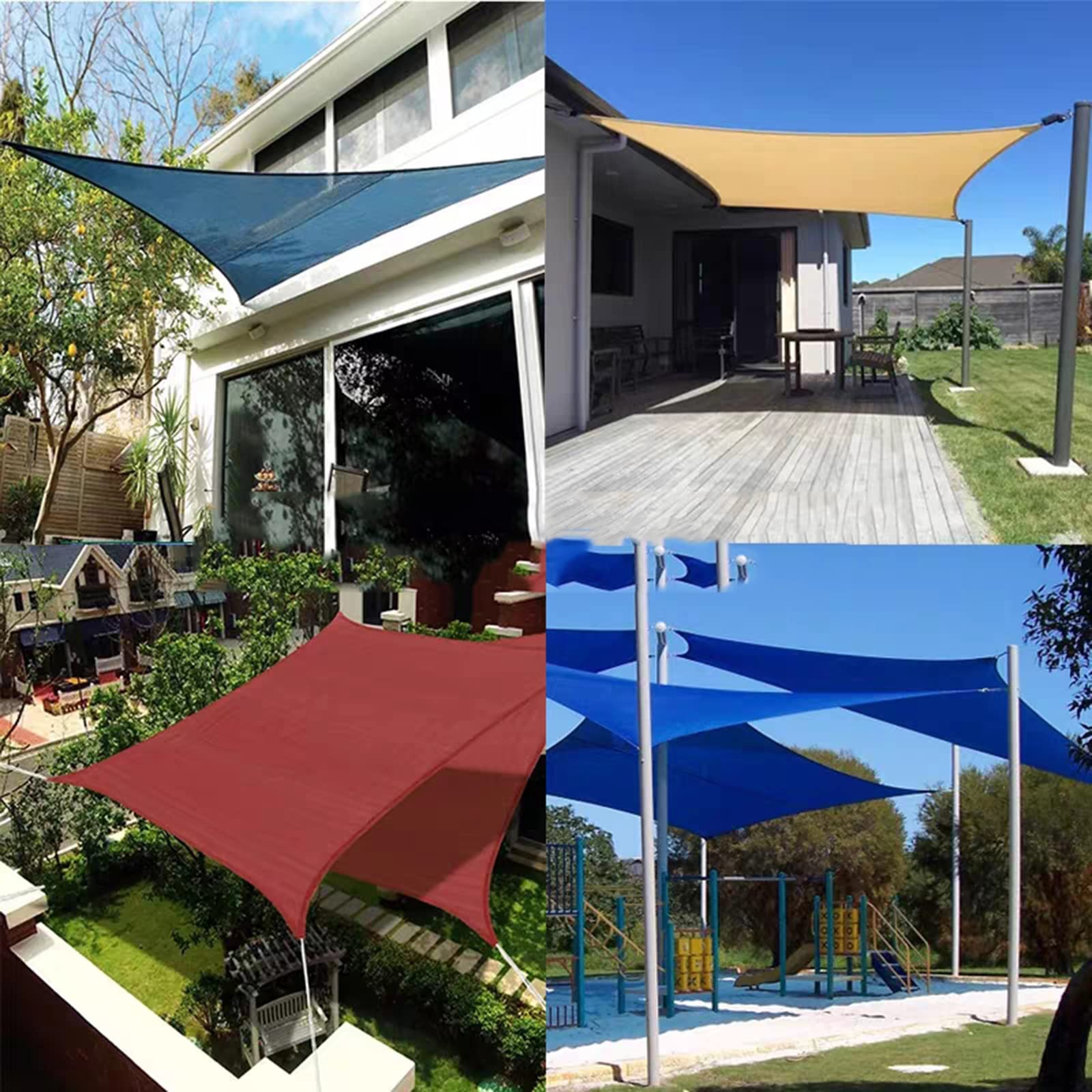 Schattentuch, 80% UV-Block, atmungsaktive Schattenabdeckung mit festem Clip-Bezugsstoff für Blumen, Pflanzen, Terrasse, Rasen, Sonnensegel,3.6 * 3.6 * 3.6m/11.8 * 11.8 * 11.8ft