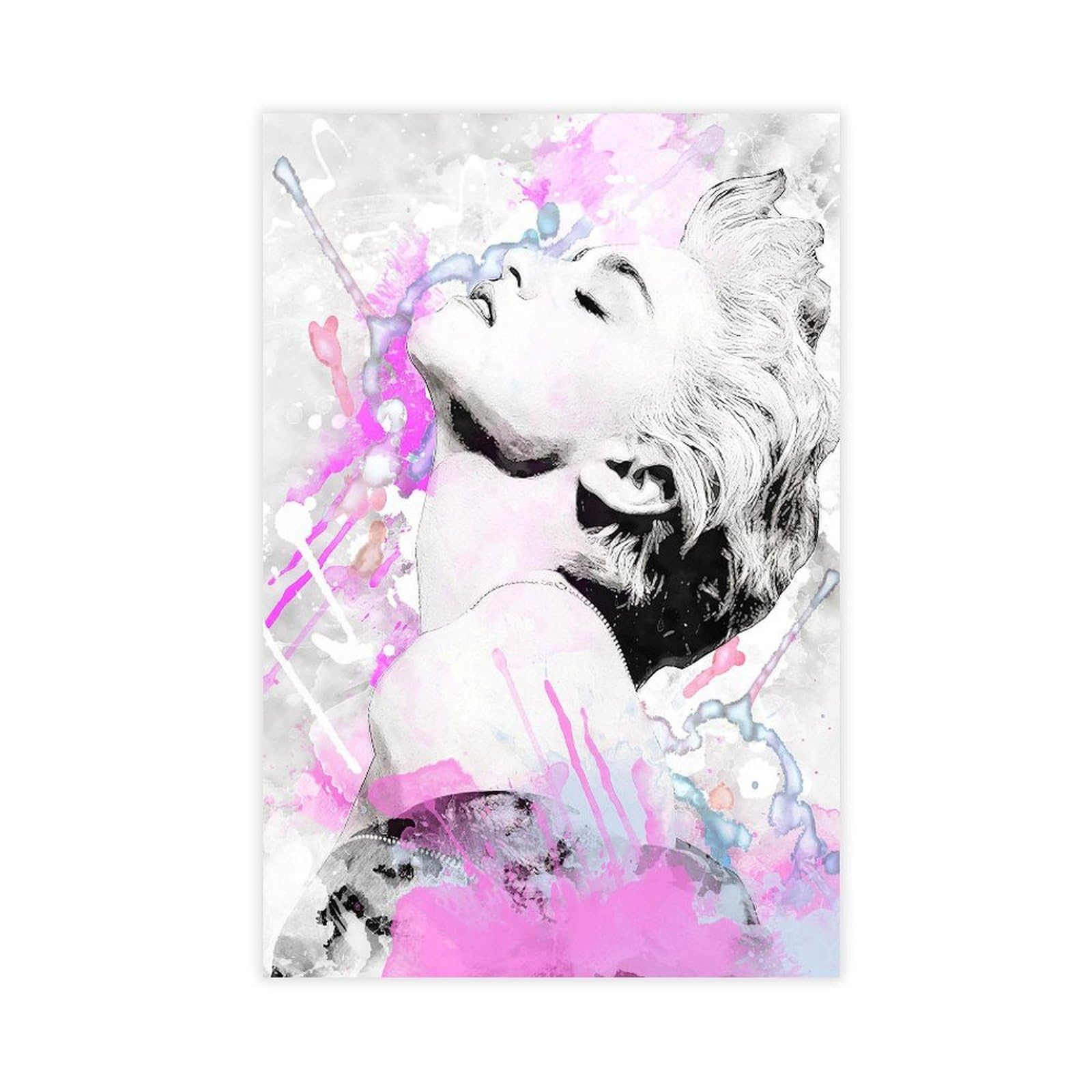 Madonna True Blue Poster Original Design Canvas Poster Bedroom Decor Landscape Office Room Decor Gift 20x30inch(50x75cm)