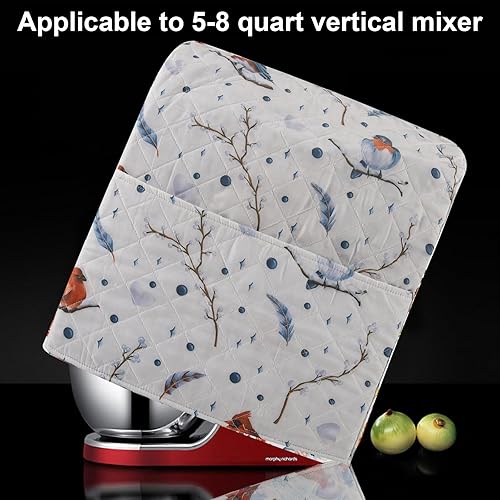 Miniatura 6 de Kitchen Aid - Funda para batidora compatible con 6-8 cuartos de galón de cocinamezclador de pie Hamiltonmodelo de cabezal inclinable y elevador de