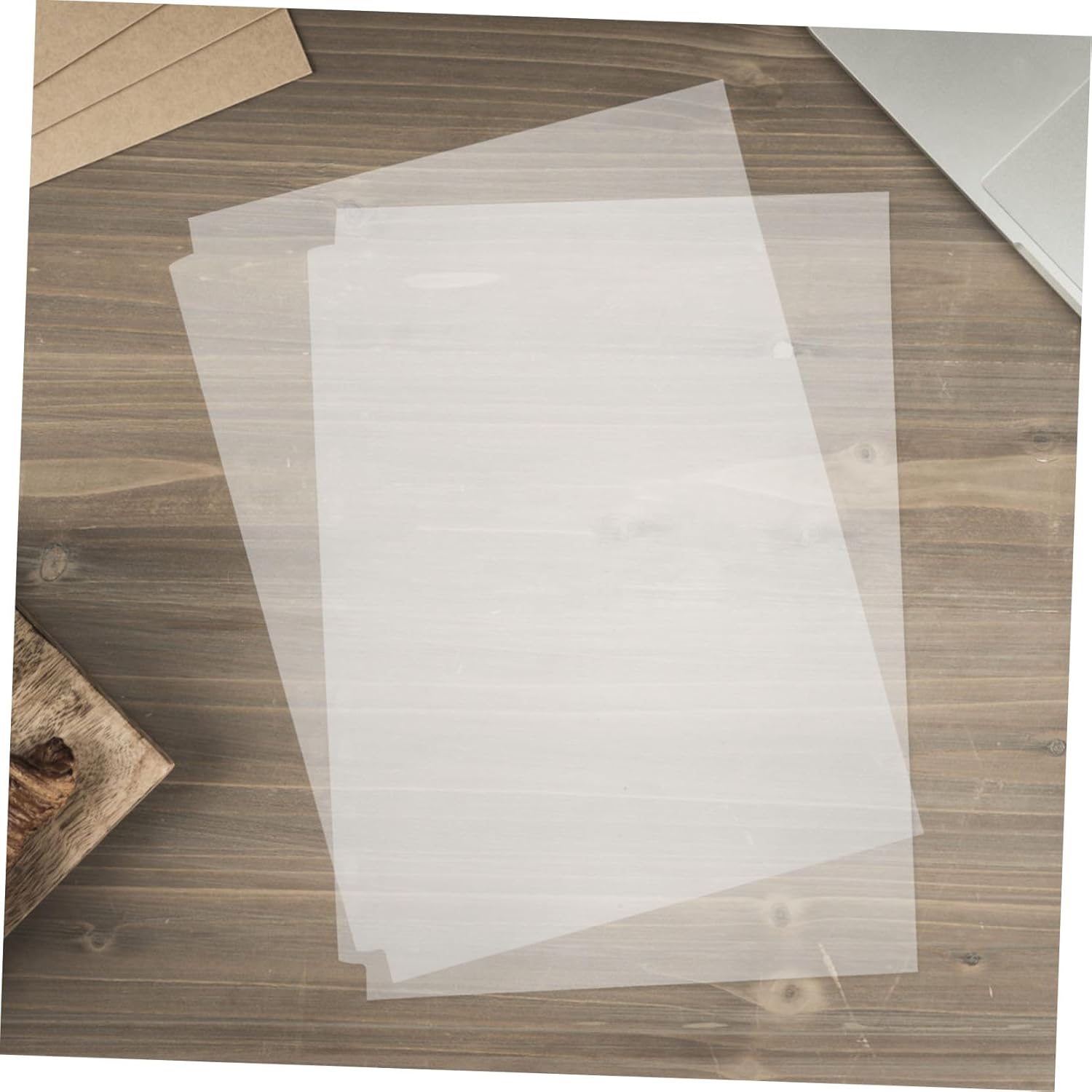60pcs Double Sided Photo Album Refill Pages Clear PVC Sleeves for Photos Postcards Slot Design Clear Protectors for Home Memories