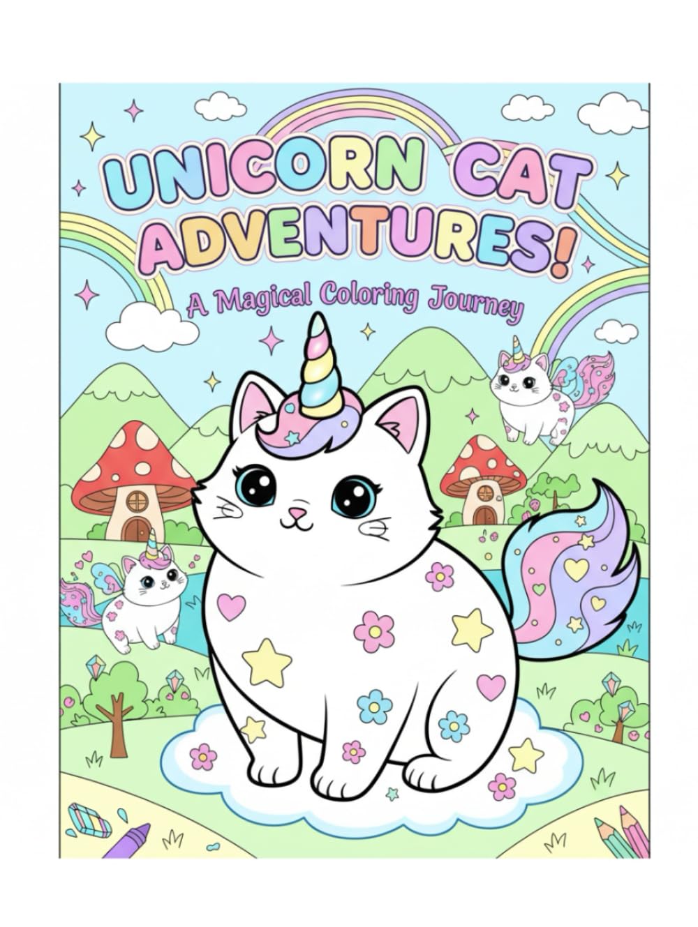 Unicorn Cat: Unleash your imagination and bring colors to life!