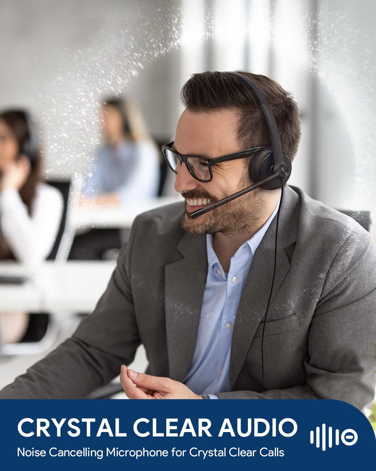 Yealink UH34 USB Headset with Mic,USB-A 3.5mm Jack Wired Headphones with Noise Cancelling Microphone,in-line Control for Mac PC Laptop Home Office Online Class