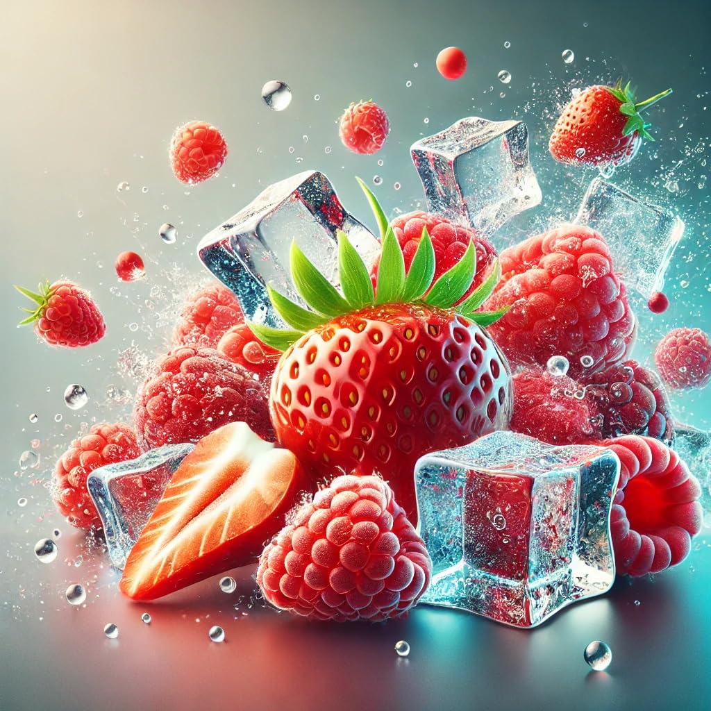 Raspberry Strawberry Freeze - Erdbeere, Himbeere Ice Aroma Konzentrat - Vegan - Sasami - 100ml