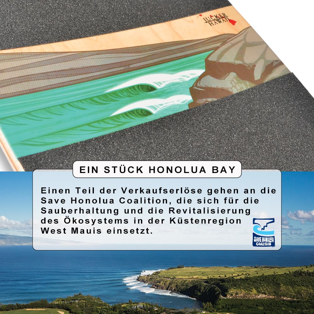 JUCKER HAWAII Surfskate // Skatesurfer // Carving Skateboards de Meilleur entraînement au Surf // Axe de surfskate Super Mobile // Différents Designs hawaïens