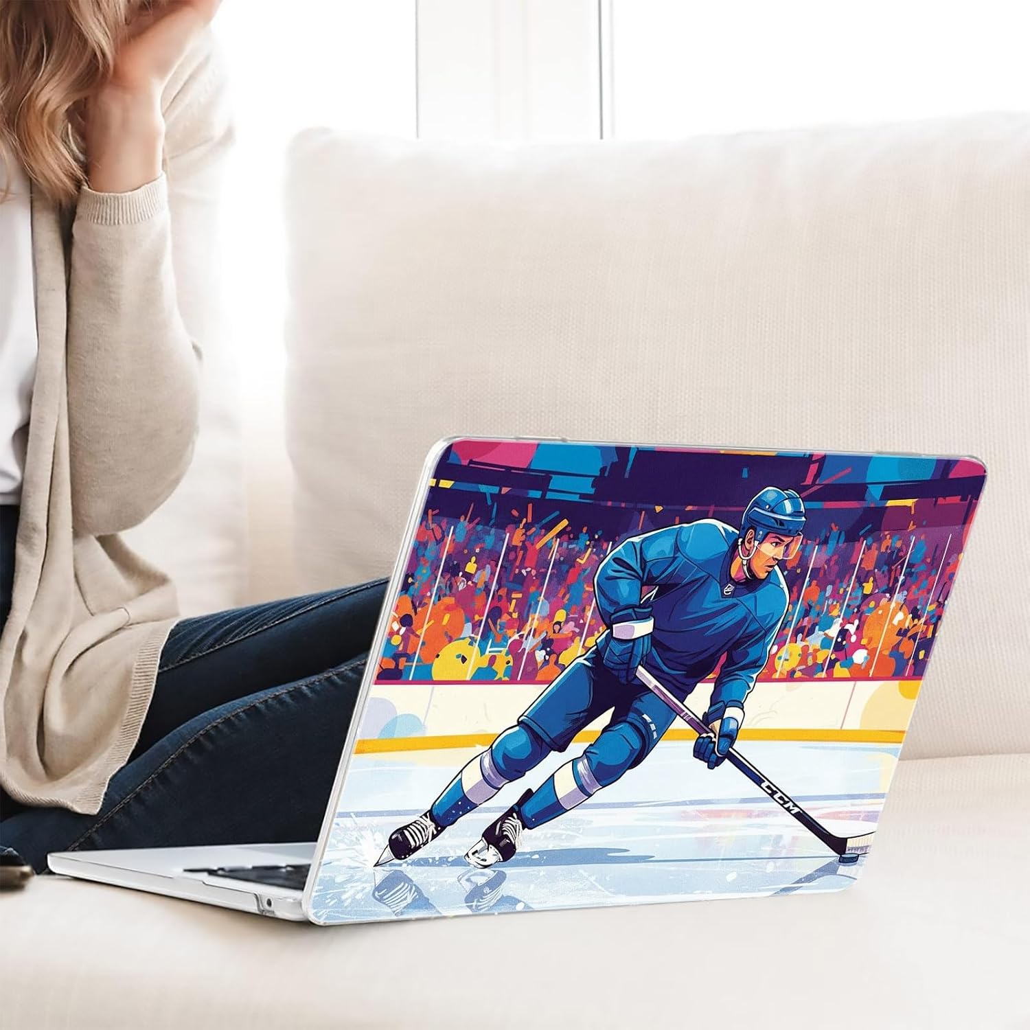 Compatible with MacBook Neo 13-inch, Hard Shell Case with Keyboard Cover and Screen Protector (A3404 A18 Pro chip, 2026 Release) - Hockey MC22474