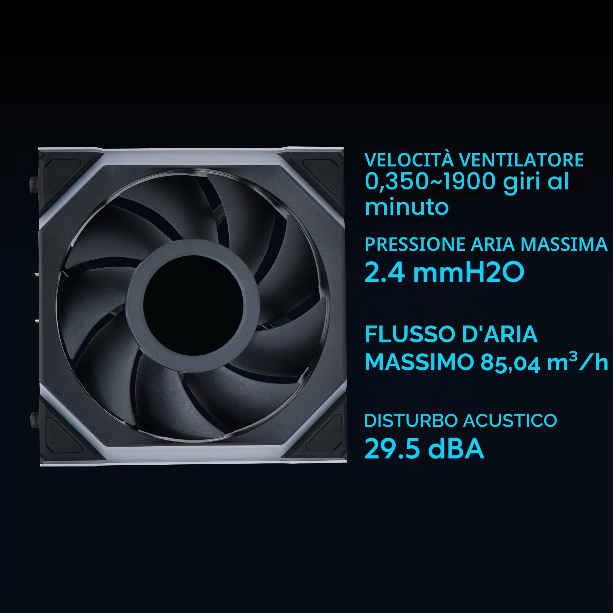 Lian Li UNI Fan SL - LCD Wireless 120 - Confezione tripla - Ventola ARGB PC Case - Display LCD da 1,6 pollici - Segnale wireless 2,4 GHz per RGB e controllo ventole - Controller incluso e richiesto