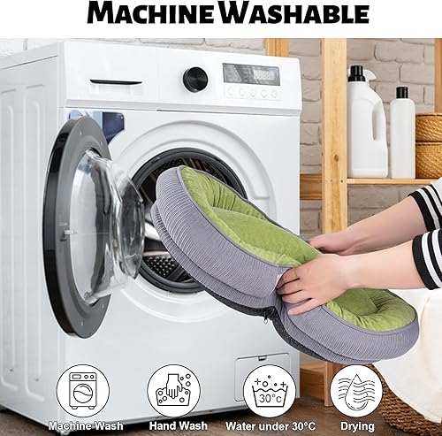 Miniatura 6 de Cama Ortopédica para Gatos para Cachorros, Sofá Cama para Gatos con Espuma de Celdas de Huevo Bolster de Cuatro Lados Camas de Sofá para Perros con