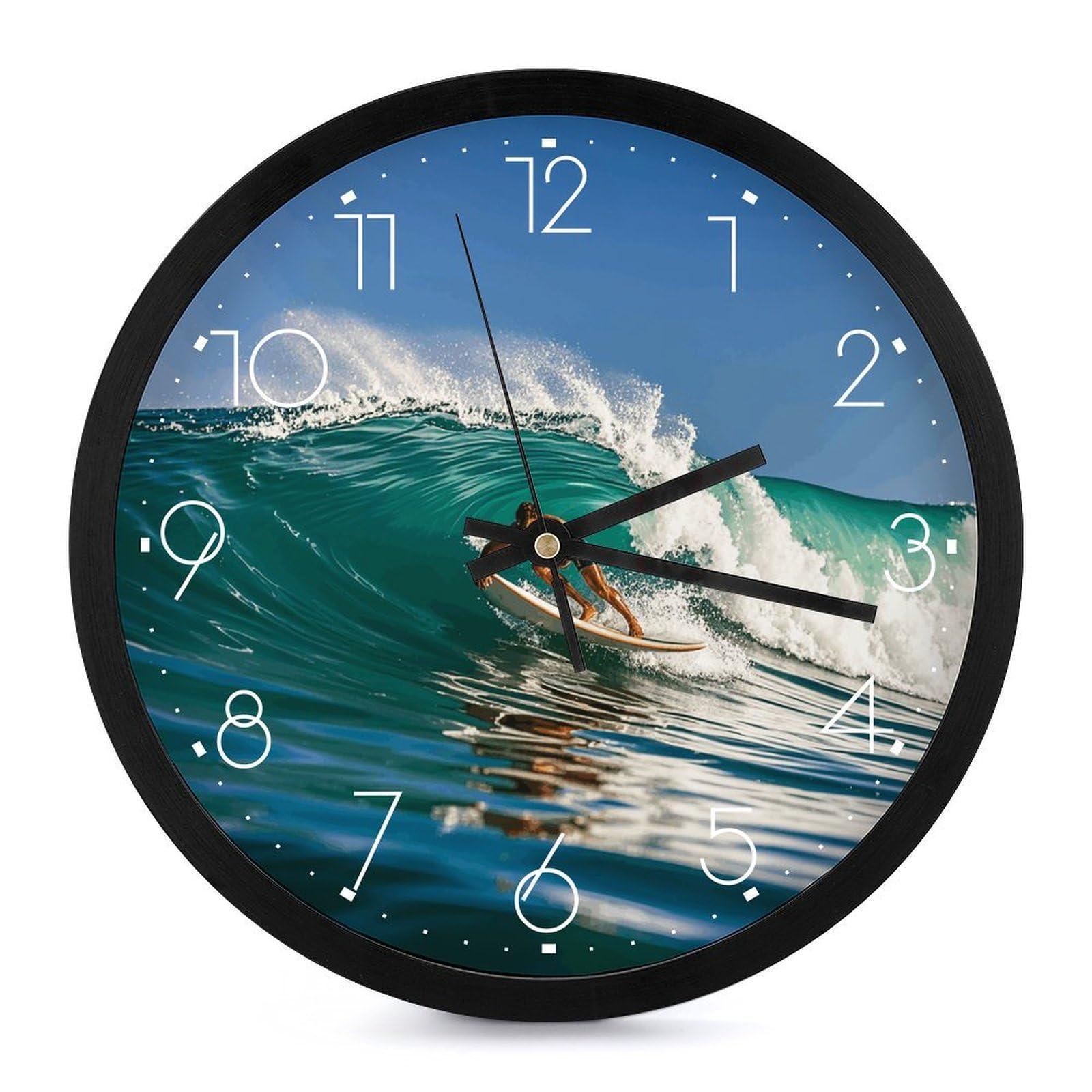 Horloge murale pour salon au design moderne à quartz
