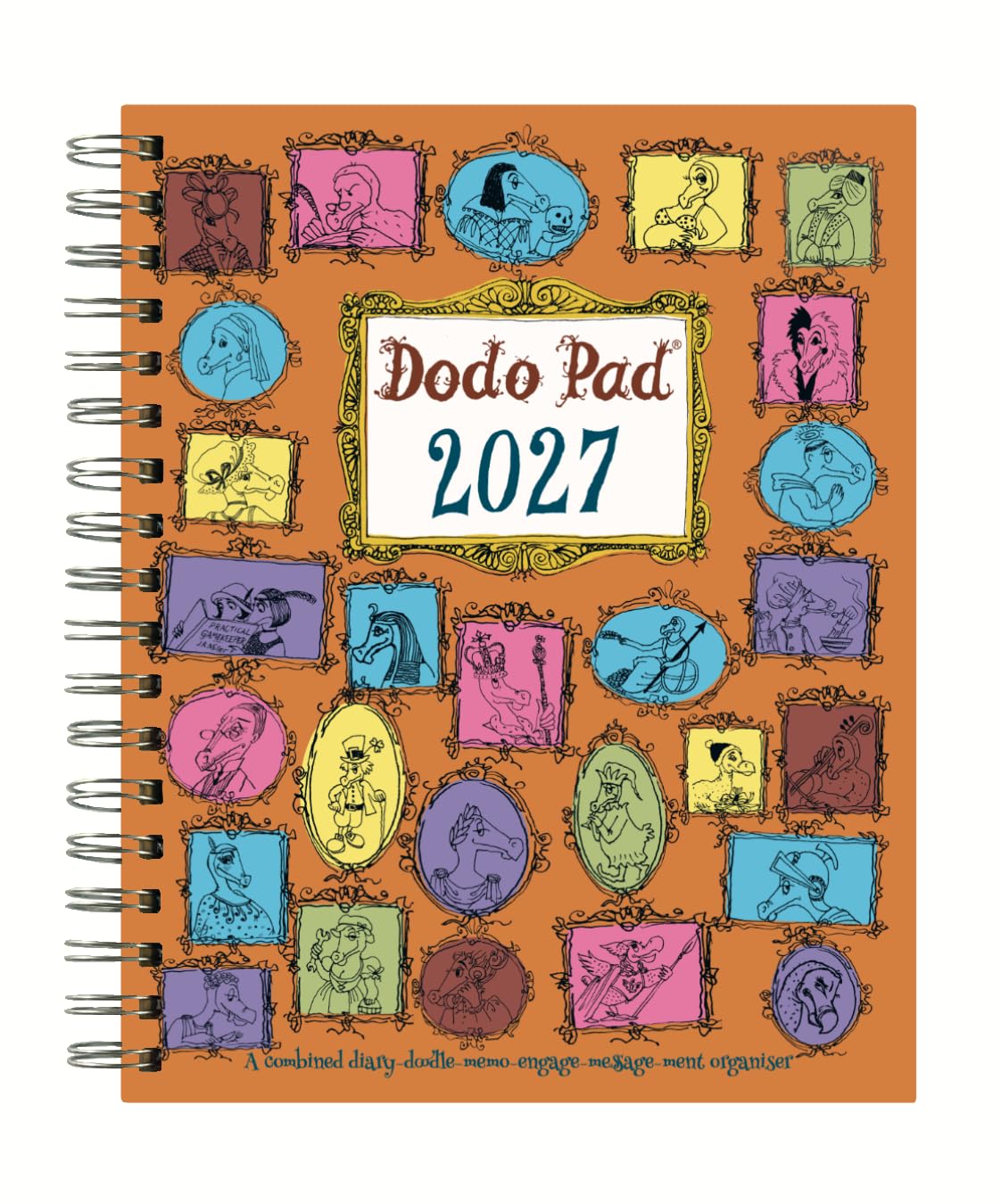Dodo Pad Original Desk Diary 2027 HARDCOVER- Week to View, Calendar Year Diary: A Diary-Organiser-Planner Wall Book for people/appointments/activities. UK made, sustainable, plastic free