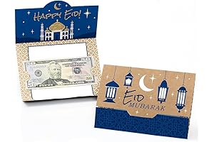 Big Dot of Happiness Ramadan Eid Mubarak Money and Gift Card Holders