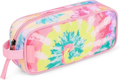 Choco Mocha Estuche para lápices para niñas con cremallera suave para niñas, estuche para lápices para la escuela, bolsa de lápices de teñido