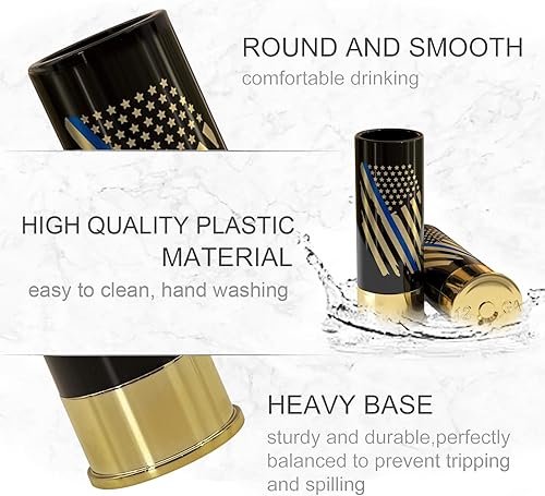 Miniatura 8 de Vaso para beber, juego de 4 vasos de chupito con copas rojas, regalo de Navidad o cumpleaños