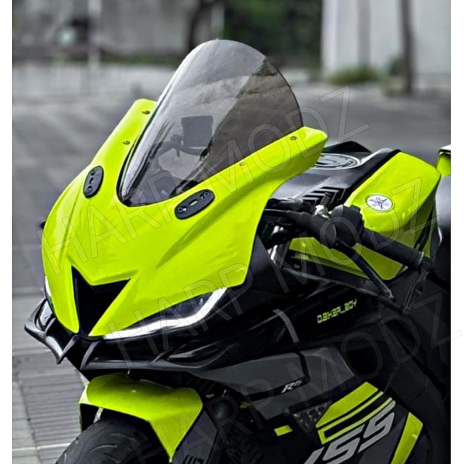 Indonesian Bubble Visor Windshield Wind Deflector Smoke Black Colour for R15 V3-image-22